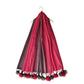 Vlněná šála-šátek, 65 cm x 180 cm, Granátové odstíny