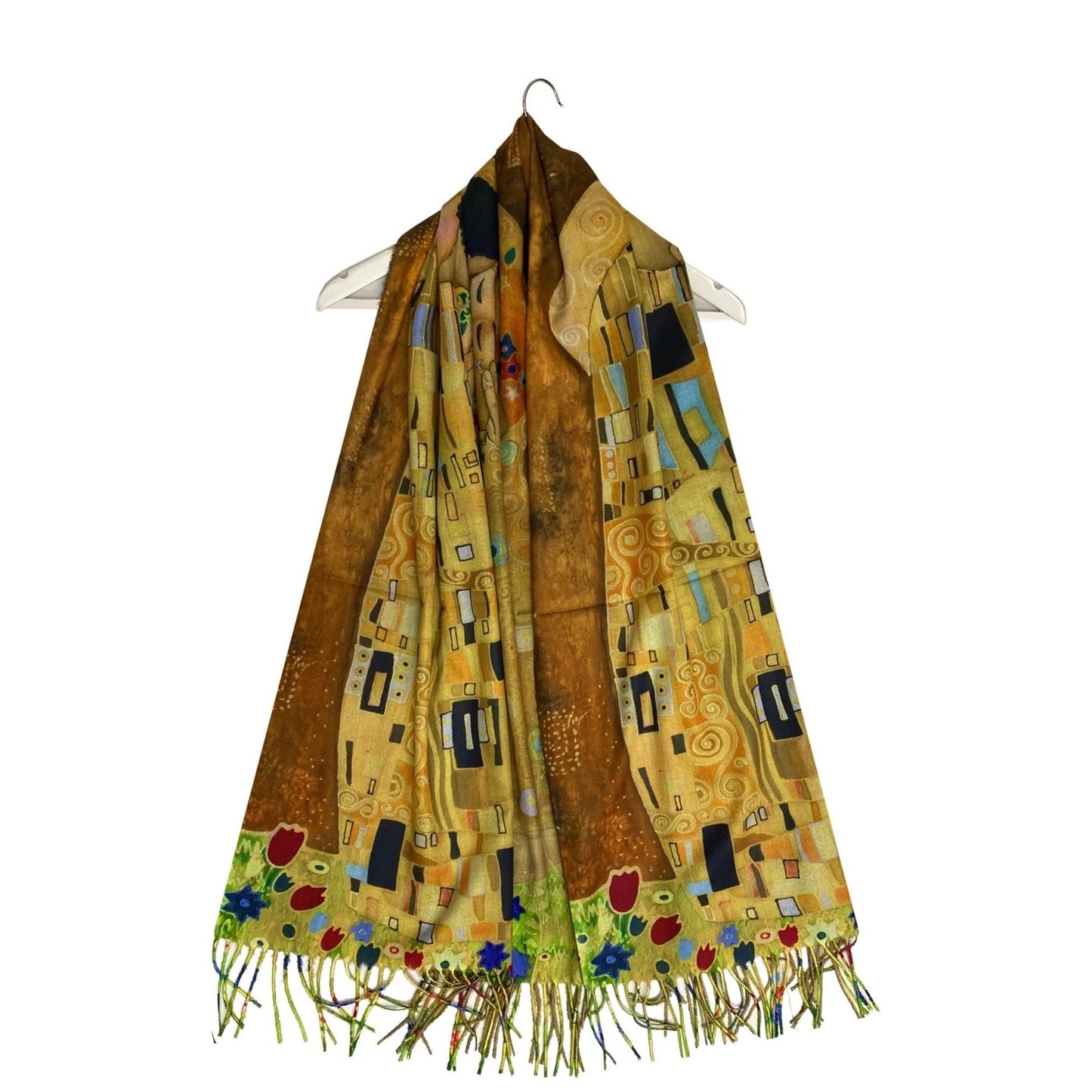 Vlněná šála-šátek, 70 cm x 180 cm, Klimt - The Kiss