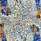 100% Hedvábná Šála, 90 cm x 180 cm, Klimtův Impresionistický Strom Života