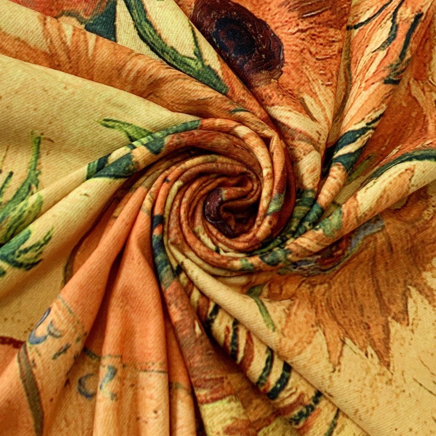 Vlněná šála-šátek, 70 cm x 180 cm, Van Gogh - Sunflowers