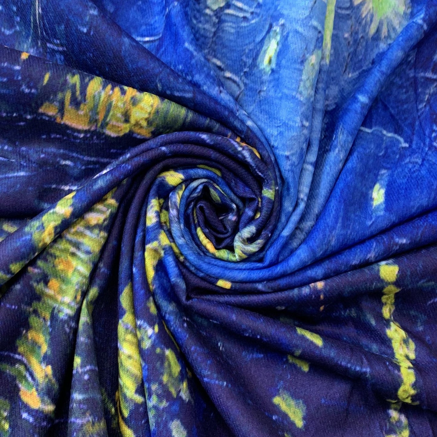 Vlněná šála-šátek, 70 cm x 180 cm, Van Gogh - Starry Over The Rhone