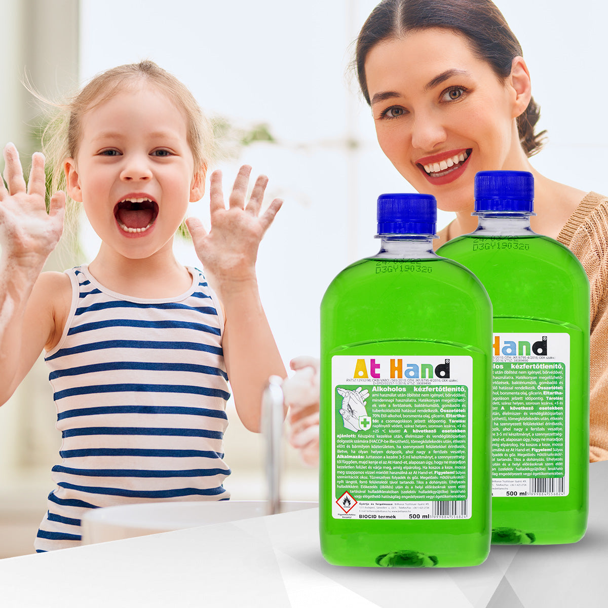 1000 ml 70% Alkoholové Dezinfekce na ruce + 2 Kompaktní Plnitelné Lahvičky - na 11 naplnění