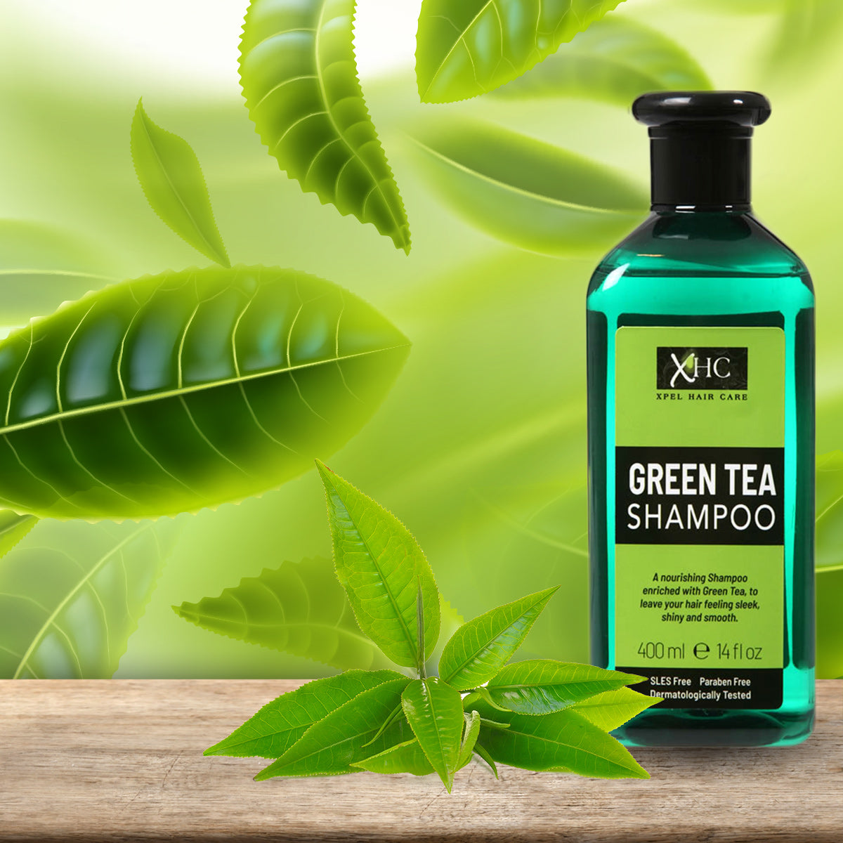XHC Vlasový Šampon s Extraktem Zeleného Čaje proti Lupům a Vypadávání Vlasů, 400 ml 3 