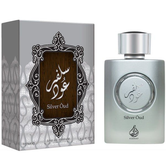100 ml Eau de Parfum Silver Oud kořeněná orientální vůně vanilky pro muže i ženy