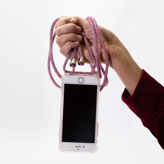 Průhledné pouzdro HMH s několika náhrdelníky pro telefony iPhone