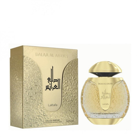 100 ml Eau de Parfum Dalaa Al Arayes Gold kořeněná jasmínová vůně pro muže i ženy