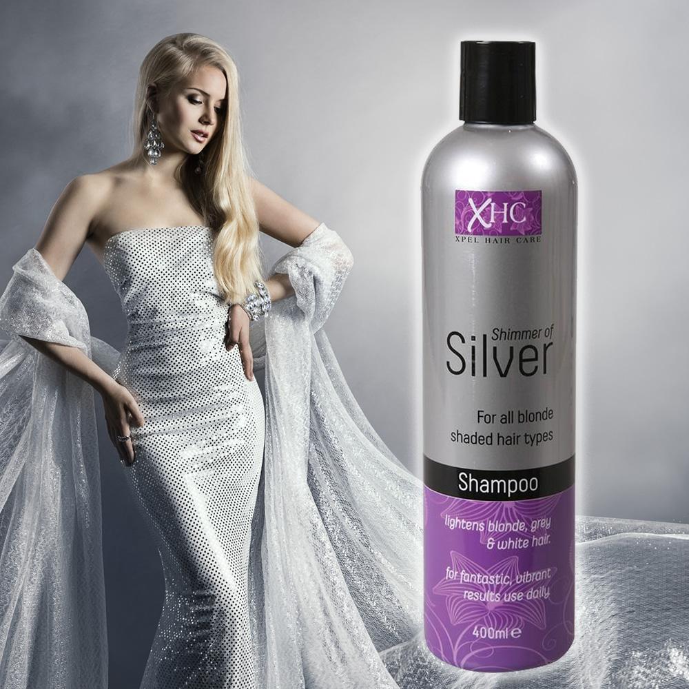 Zesvětlovací šampon se stříbrným třpytem - 400 ml